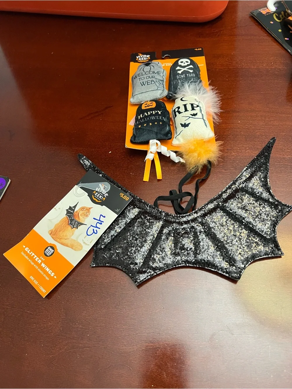 Hyde & EEK! Cat Bat Wings Costume Set - Black Glitter